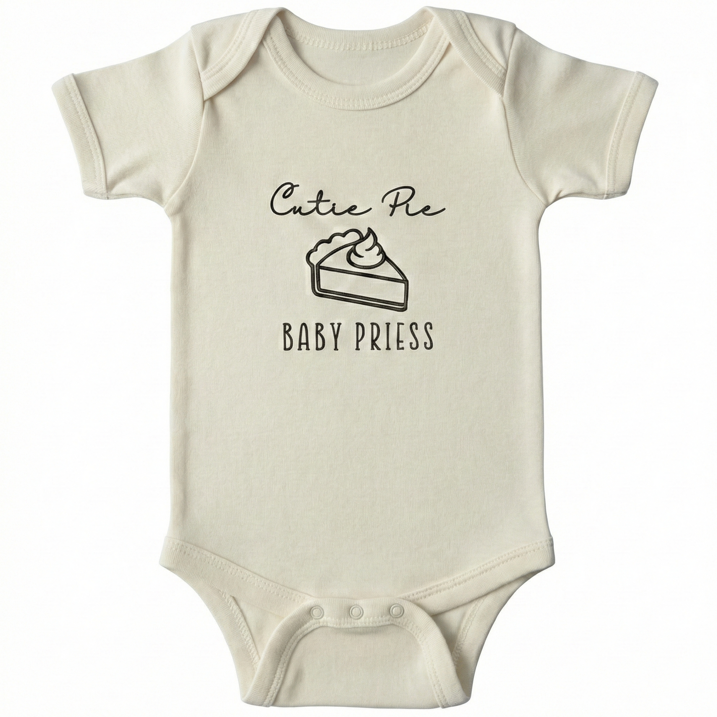 Embroidered Cutie Pie, Personalized Name ONESIES® Bodysuit Z197