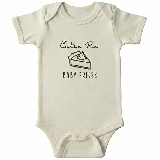 Embroidered Cutie Pie, Personalized Name ONESIES® Bodysuit Z197