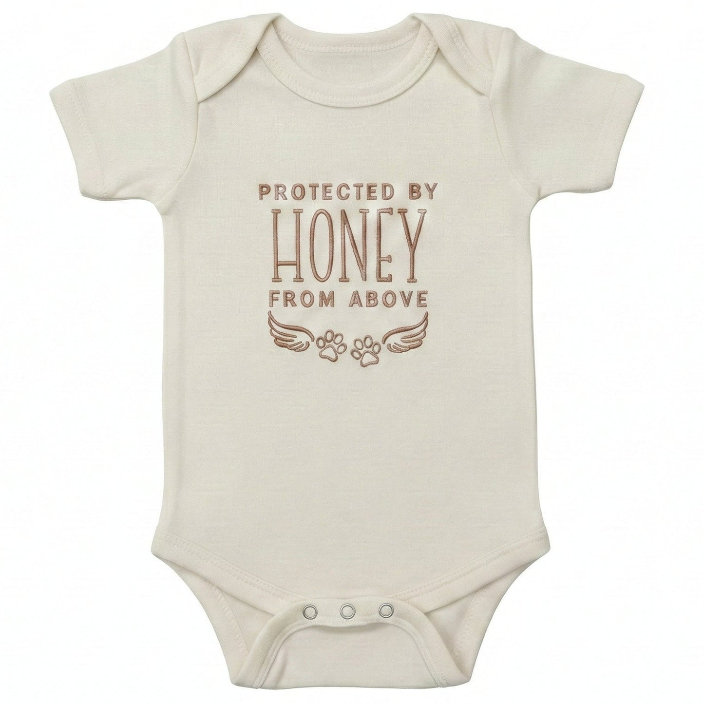 Custom Embroidered Protected By Our Pet From Above ONESIES® Bodysuit Z198