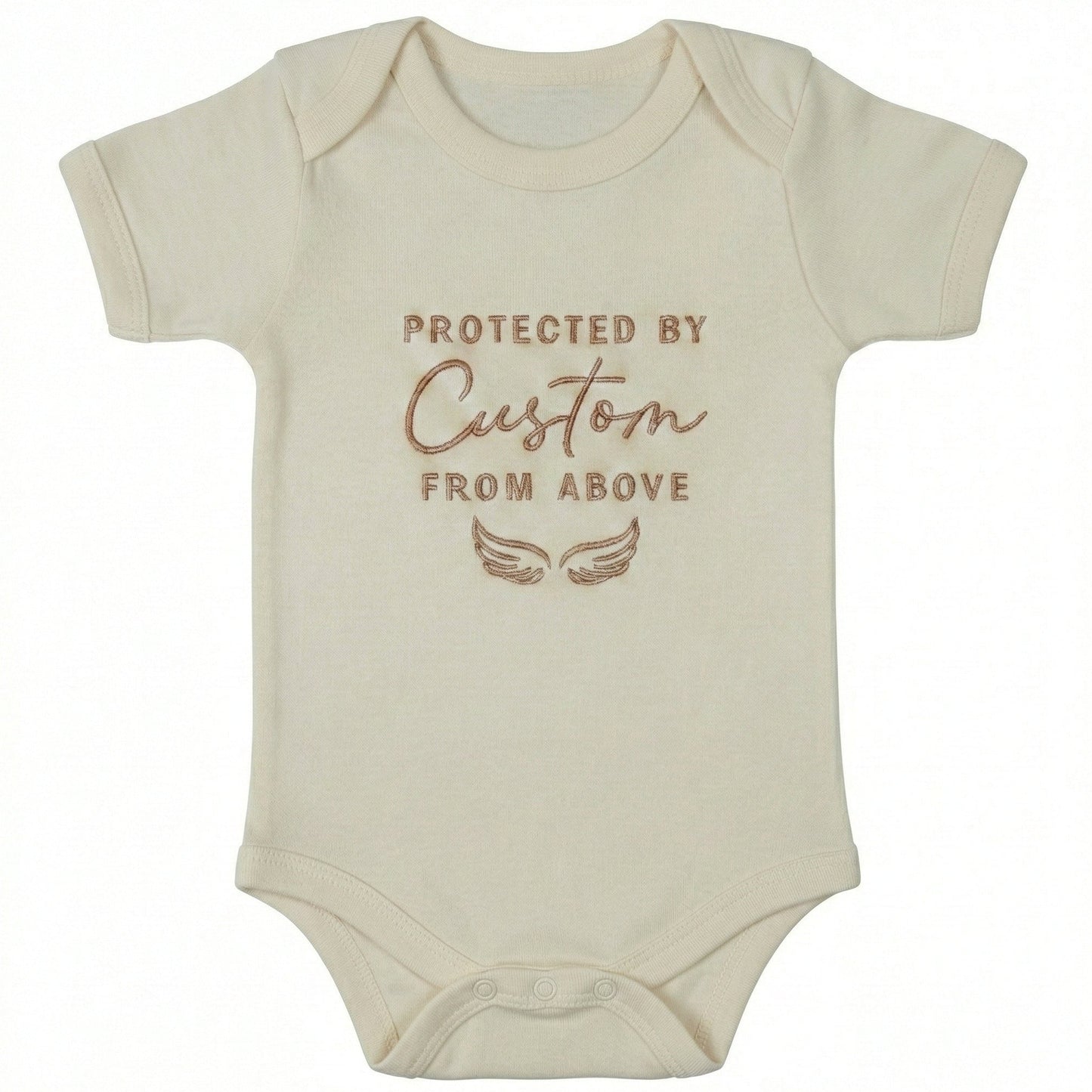 Custom Embroidered Protected by my Loved One From Above ONESIES® Bodysuit z199