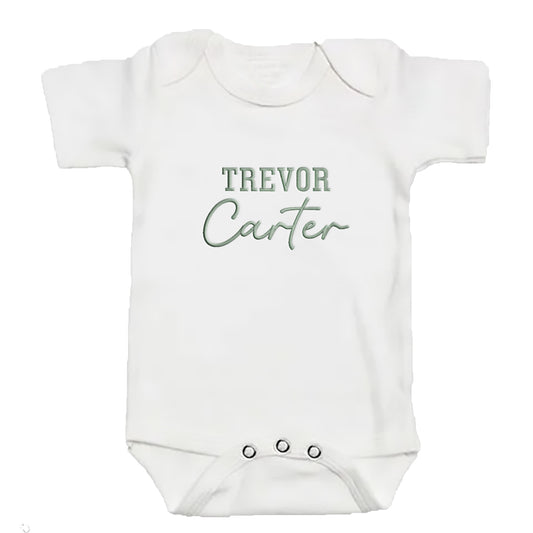 Custom Embroidered Personalized Baby Name ONESIES®  Baby Bodysuit Z220