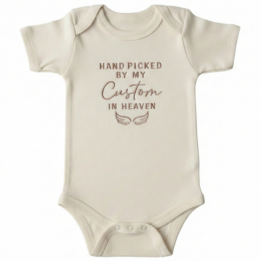 Custom Embroidered Hand Picked by my Loved One in Heaven ONESIES® Bodysuit Z202