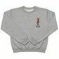 Custom Embroidered Name with Reindeer Toddler and Youth Sweatshirt Z216
