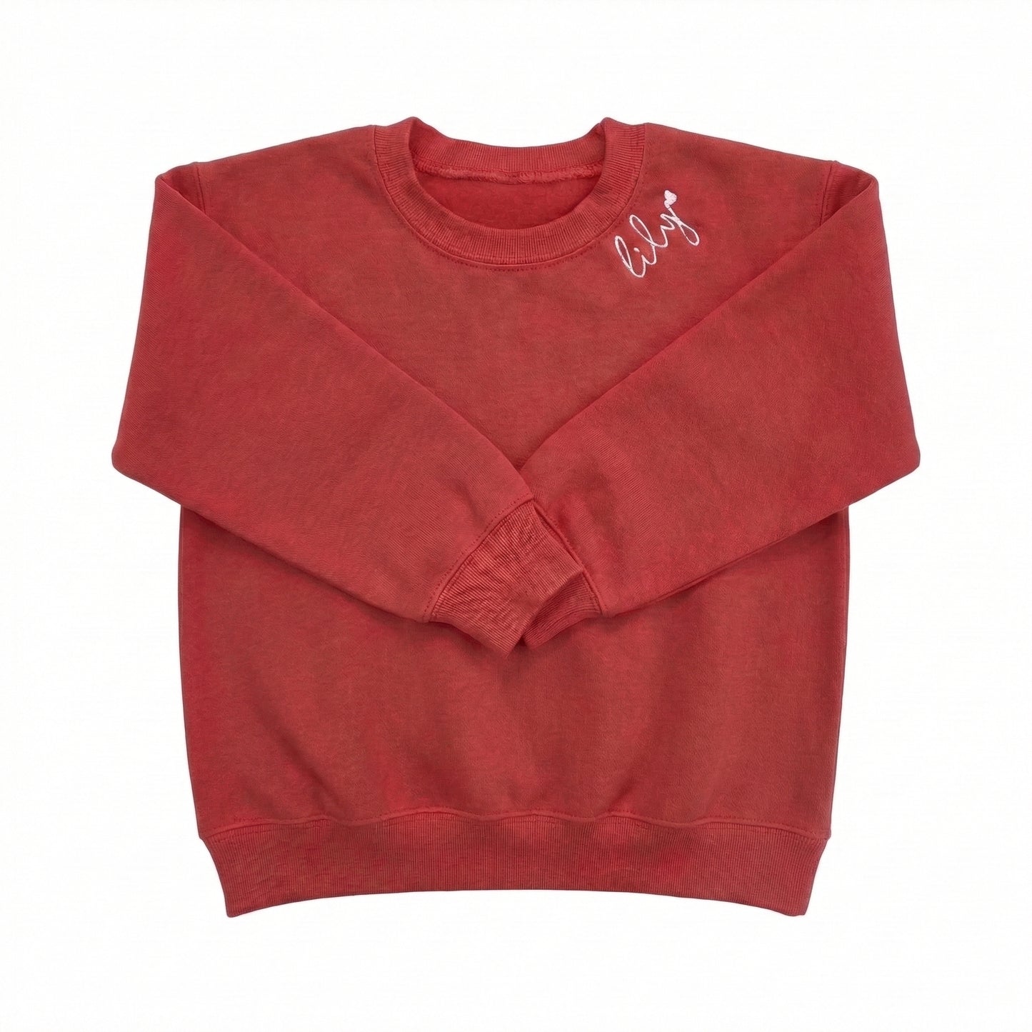 Custom Name Neckline Embroidery Toddler and Youth Sweatshirt Z219