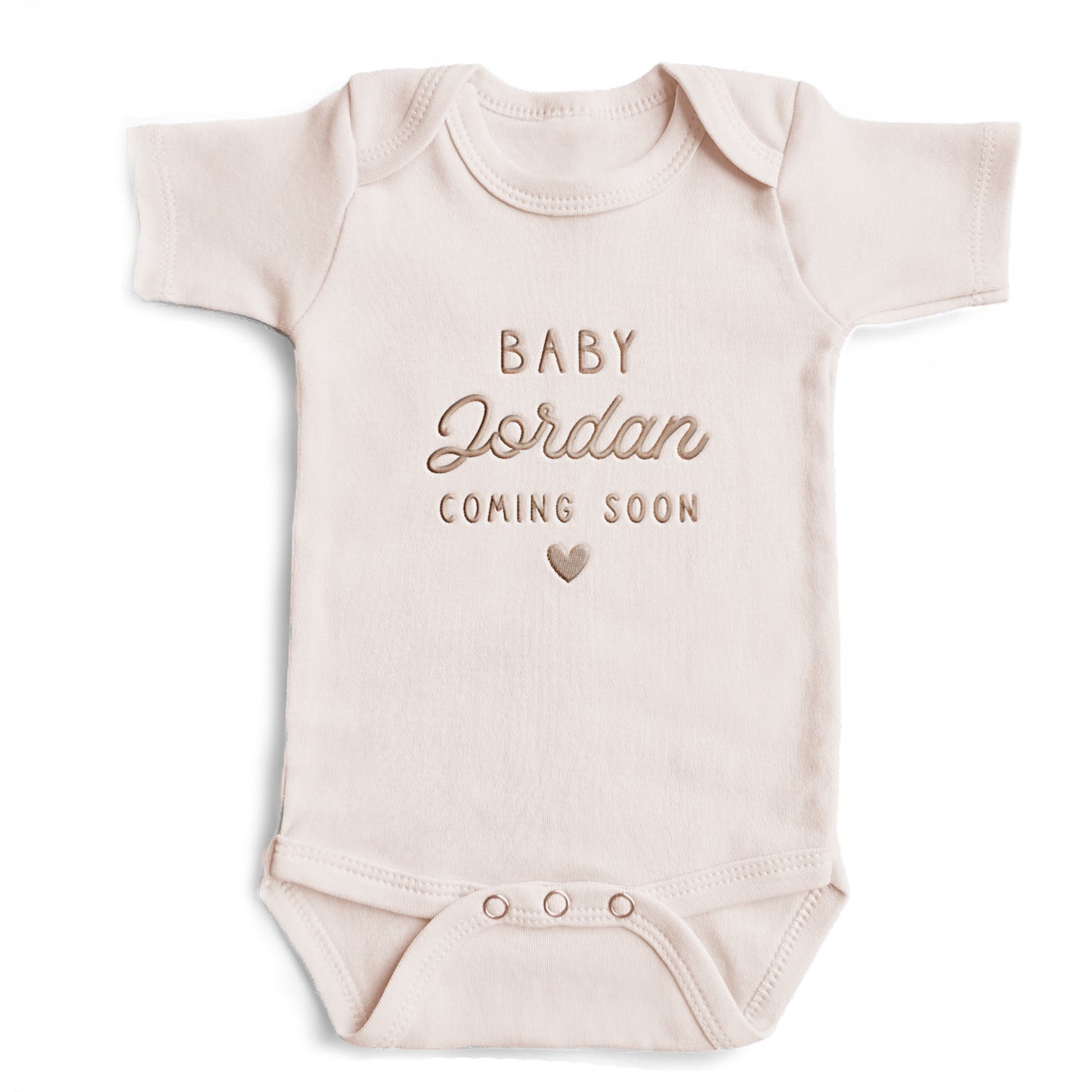 Embroidered Personalized Baby Name ONESIES® brand Custom Baby Coming Soon Z25