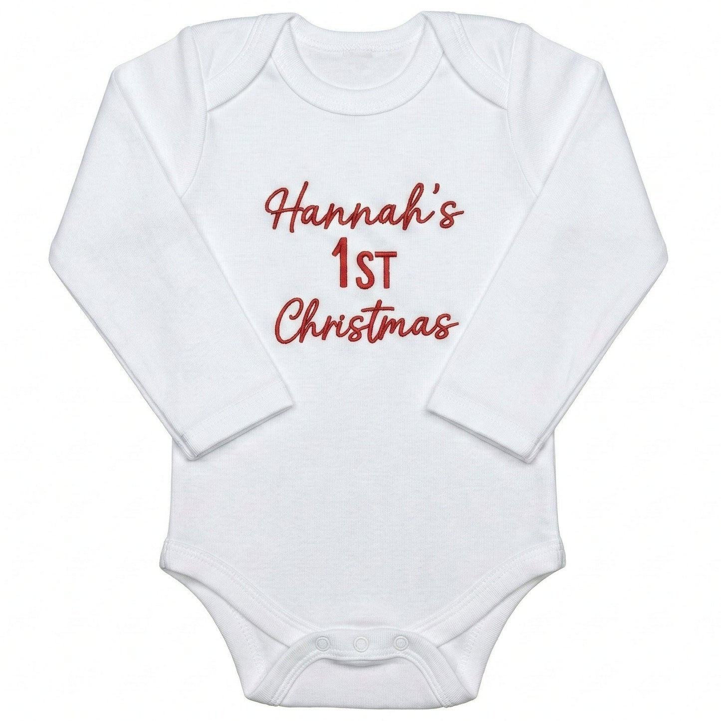 Custom Embroidered Baby's First Christmas ONESIES® Bodysuit Z28