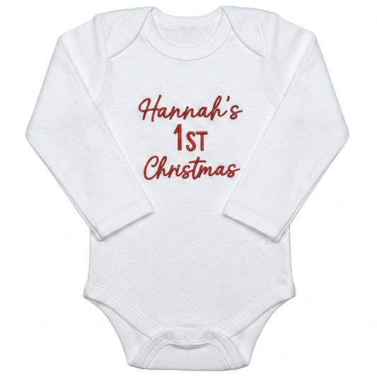 Custom Embroidered Baby's First Christmas ONESIES® Bodysuit Z28