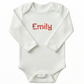 Embroidered Candy Cane Baby Name Personalized ONESIES® Bodysuit Z32