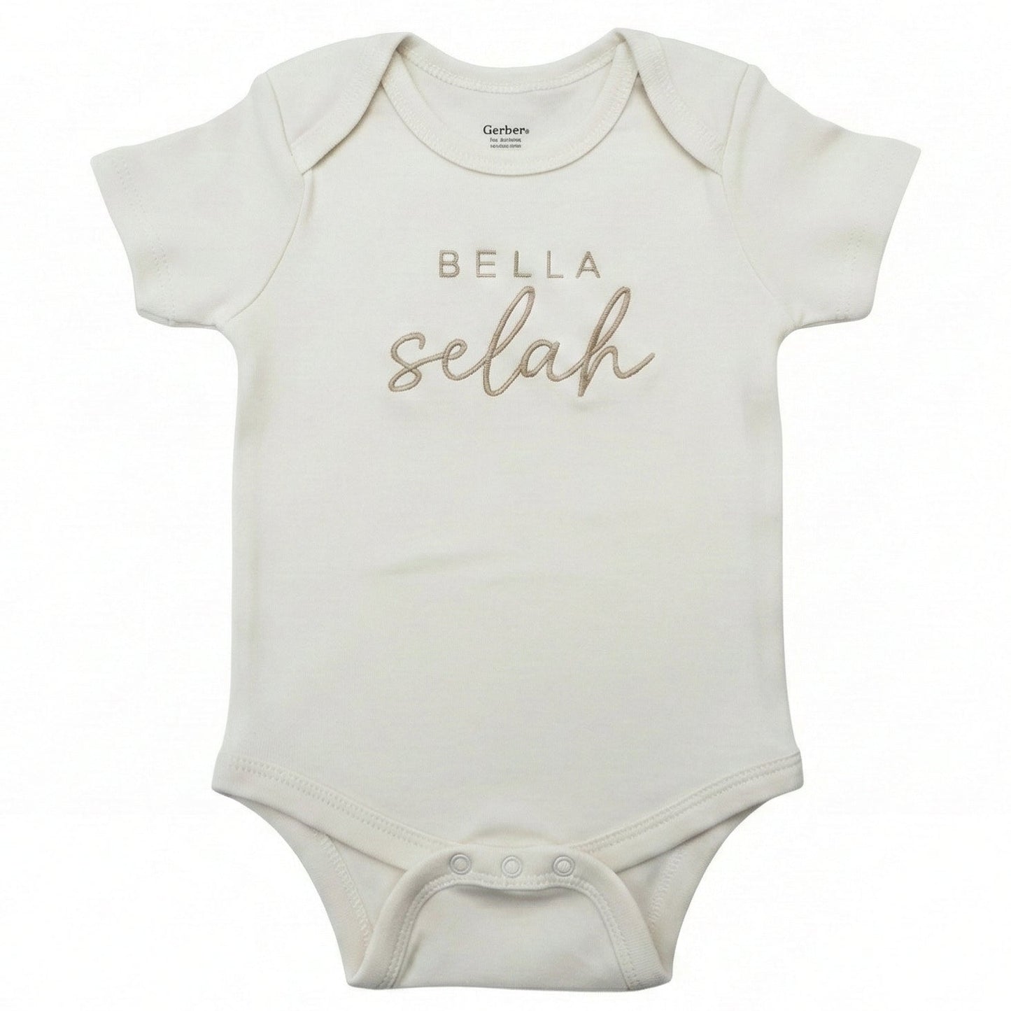 Custom Embroidered Baby Name Personalized ONESIES® Bodysuit Z34