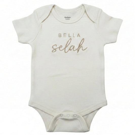 Custom Embroidered Baby Name Personalized ONESIES® Bodysuit Z34
