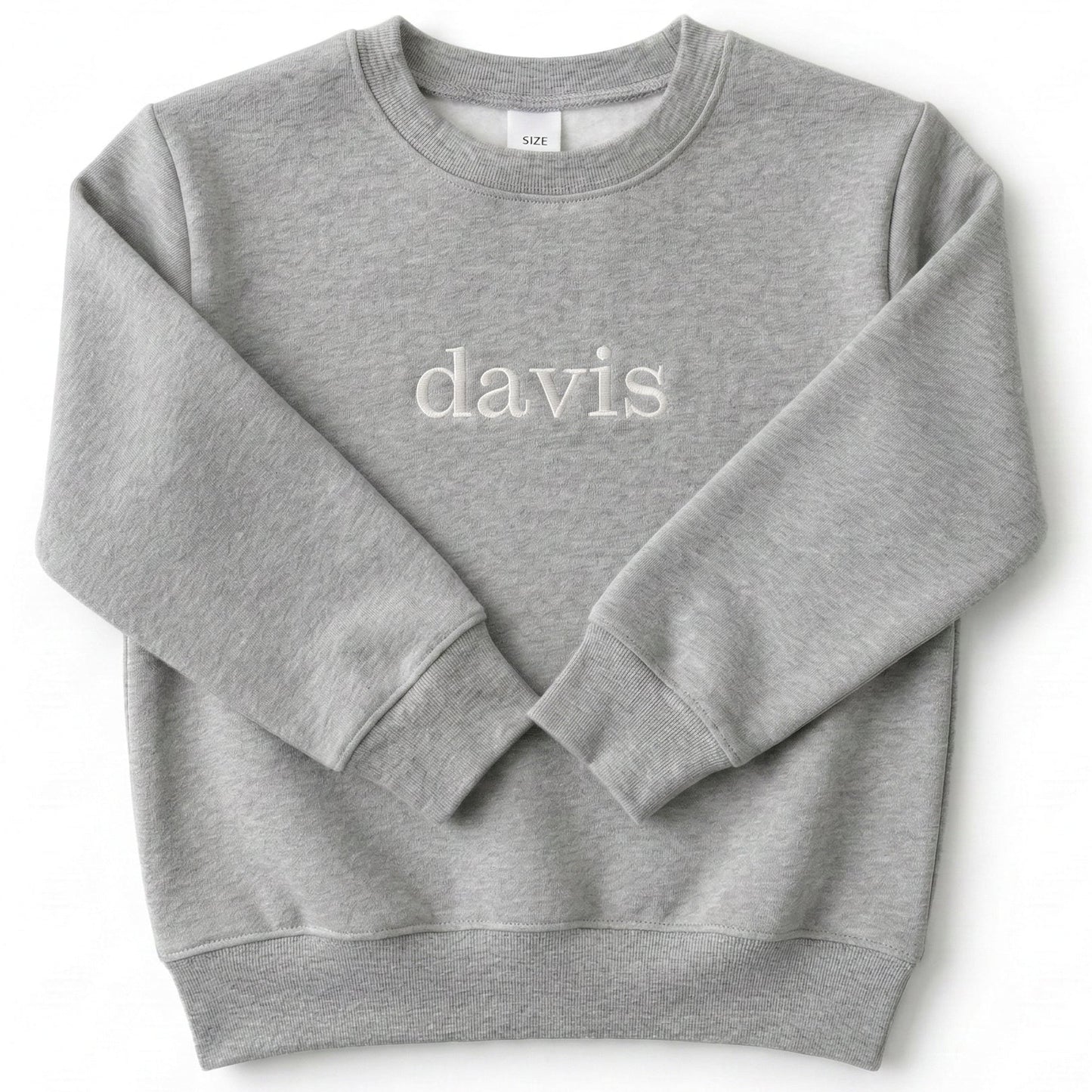 Embroidered Custom Name Toddler and Youth Sweatshirt Z38