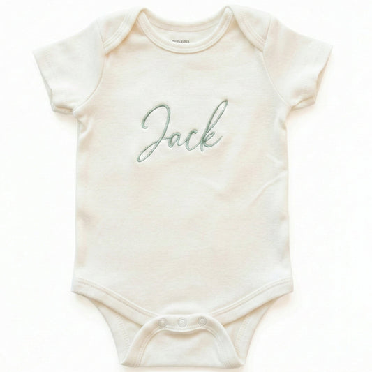 Custom Embroidered Personalized Baby Name ONESIES® baby bodysuit Z4
