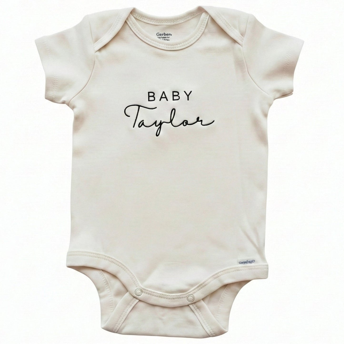 Custom Embroidered Baby Name Personalized  ONESIES® Bodysuit Z43