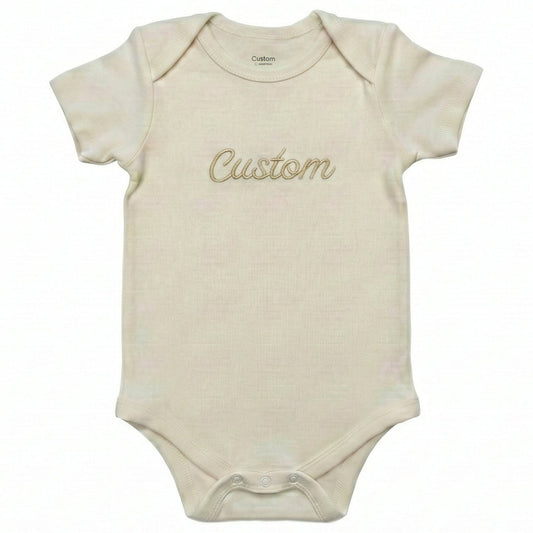 Custom Embroidered Text ONESIES® baby bodysuit Z5