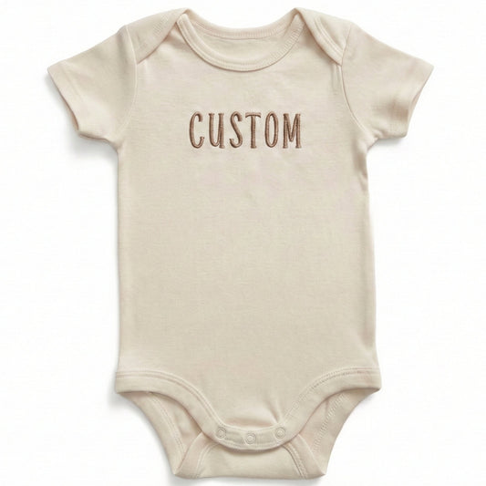 Embroidered Custom Onesie® brand, Custom Baby Bodysuit, Personalized Bodysuit Z57