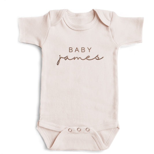 Embroidered Personalized Baby Name ONESIES® brand Custom Baby Name Z63