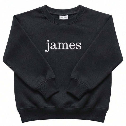 Embroidered Custom Name Toddler and Youth Sweatshirt Z69