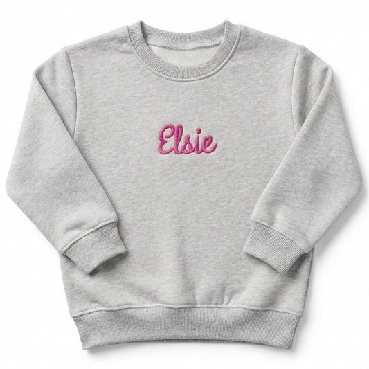Embroidered Custom Name Toddler and Youth Sweatshirt Z83