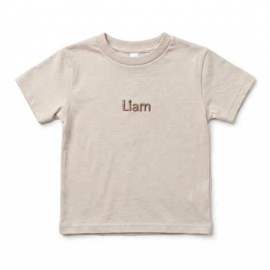 Embroidered Custom Name Toddler and Youth T-Shirt Z89