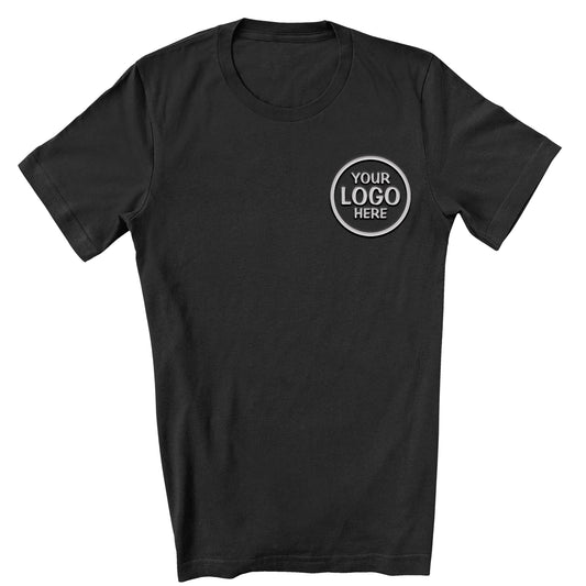 Custom T-Shirt Logo Short Sleeves T-Shirt Left Chest Embroidery