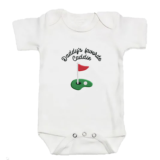 Embroidered Daddy's Favorite Caddie ONESIES® Golf Baby Bodysuit MISC 291