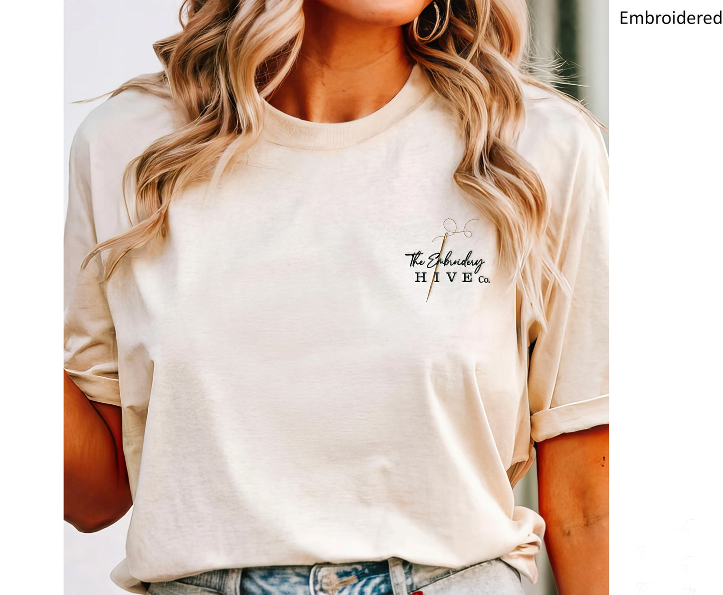 Embroidered Custom Logo T-Shirt