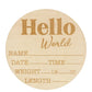 Wooden Milestone Birth Announcement Sign