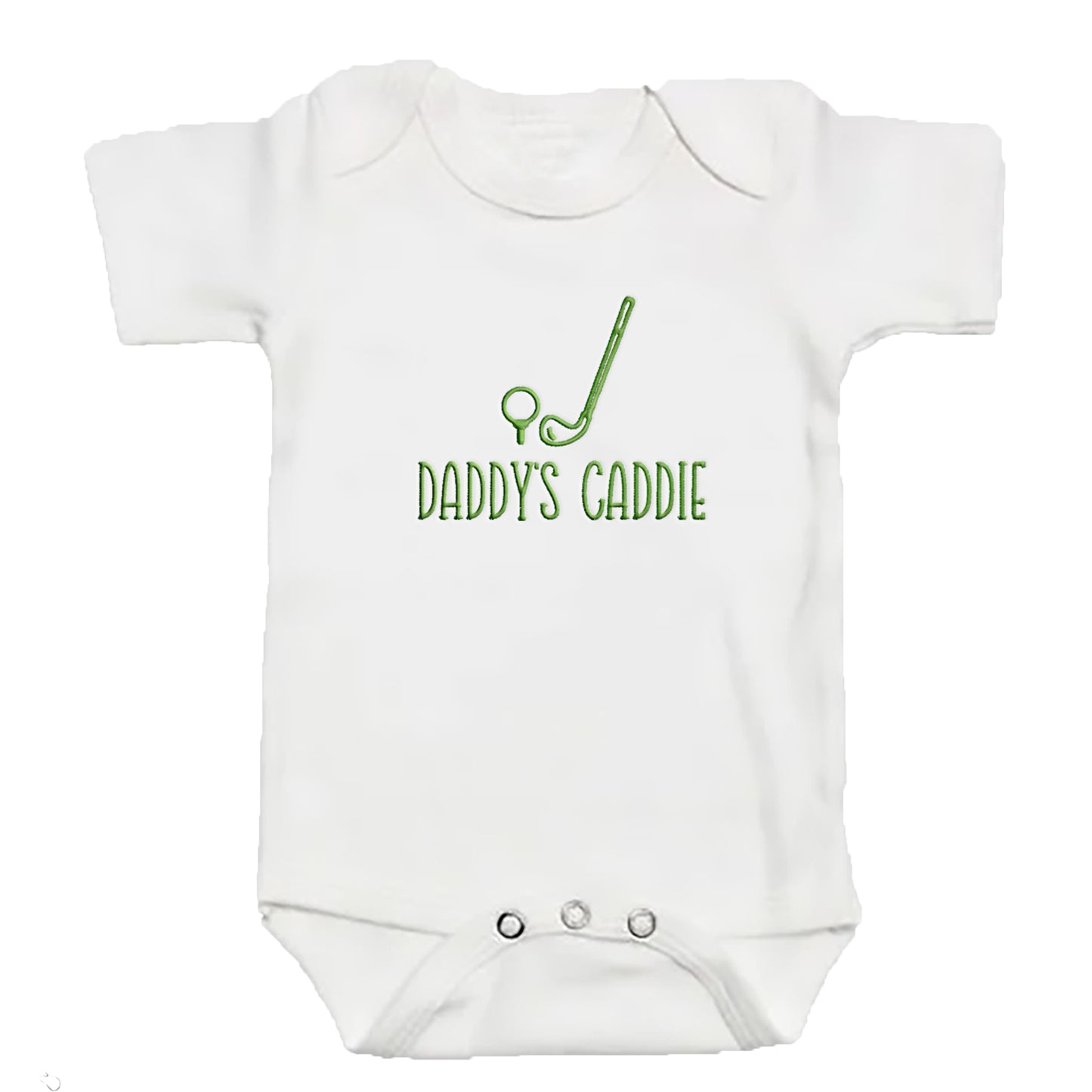 Embroidered Daddy's Caddie ONESIES® Golf Baby Bodysuit MISC 285
