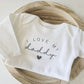 Embroidered I Love My daddy ONESIES® baby bodysuit mom dad 110