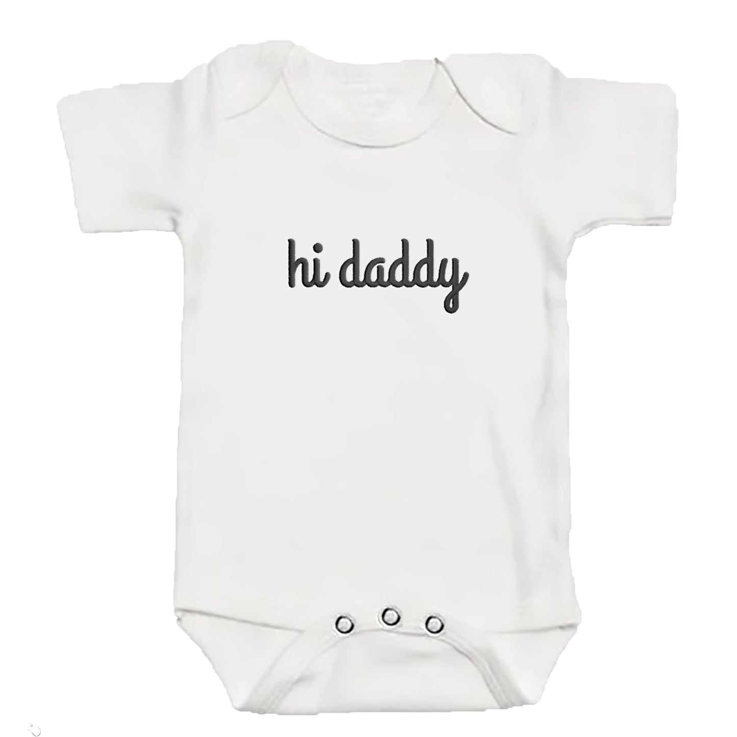 Embroidered Hi Daddy ONESIES® Baby Bodysuit MOMDAD 104