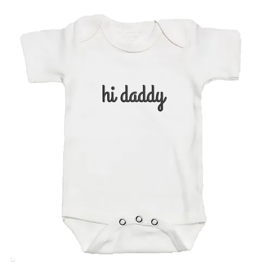 Embroidered Hi Daddy ONESIES® Baby Bodysuit MOMDAD 104