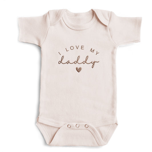 Embroidered I Love My Daddy ONESIES® Baby Bodysuit MOMDAD 110