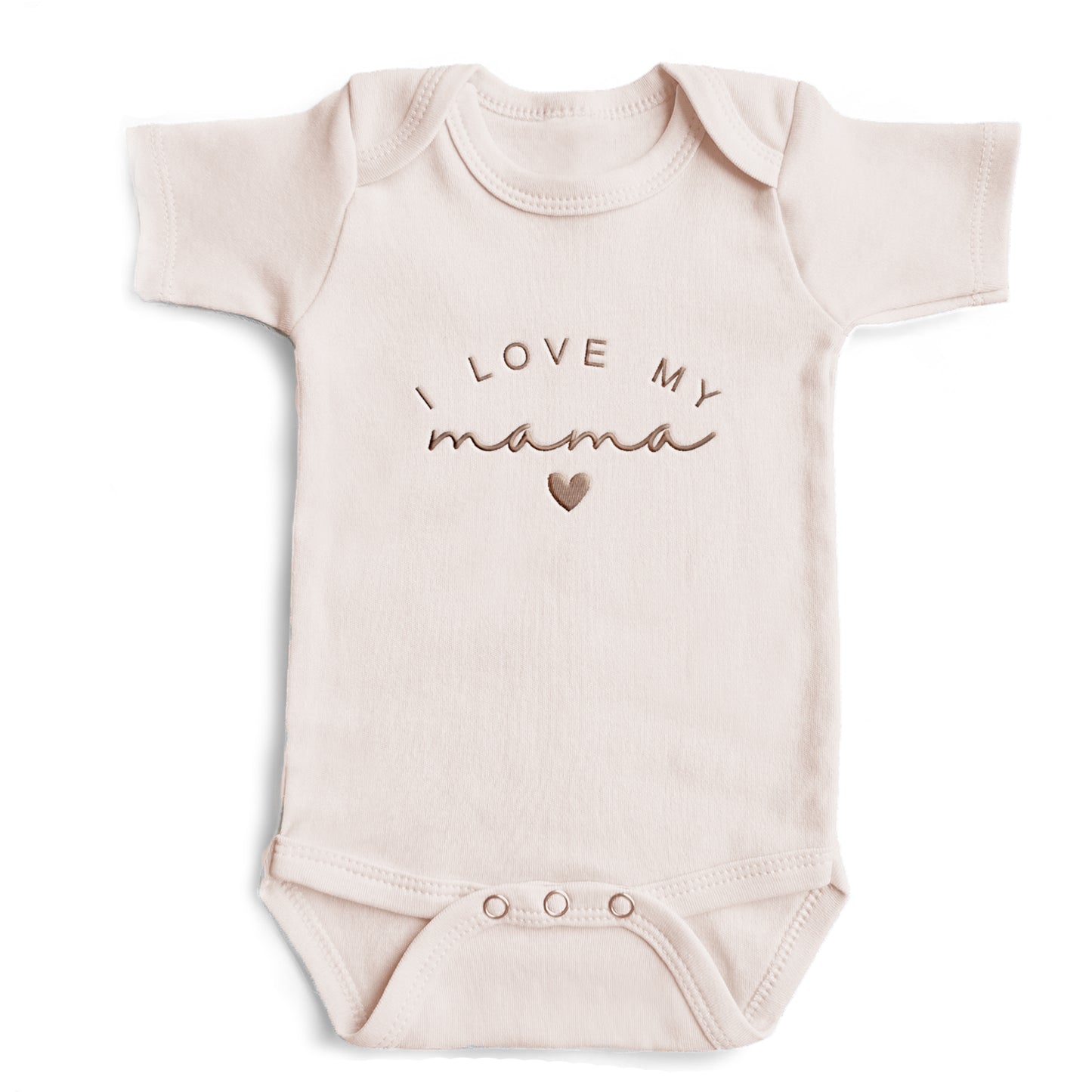 Embroidered I Love My Mama ONESIES® Baby Bodysuit MOMDAD 112