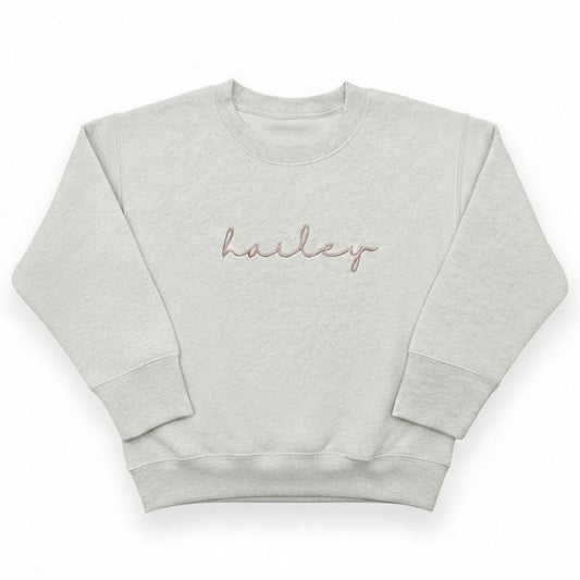Embroidered Personalized Name Toddler and Youth Sweatshirt Z90
