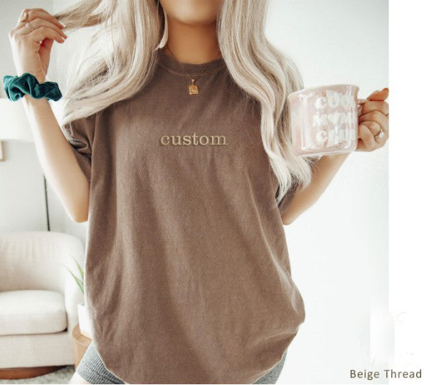 Custom Embroidered T-Shirt,  X5
